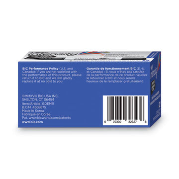 BIC® Intensity Low Odor Chisel Tip Dry Erase Marker, Broad Chisel Tip, Black, Dozen freeshipping - TVN Wholesale